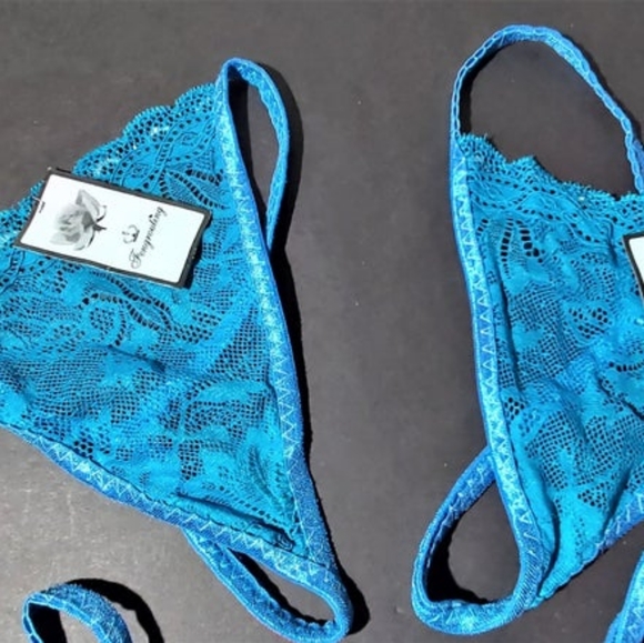🍑 Hot Erotic Lingerie, PICTON Blue Women's g string 🍑 - Picture 3 of 3